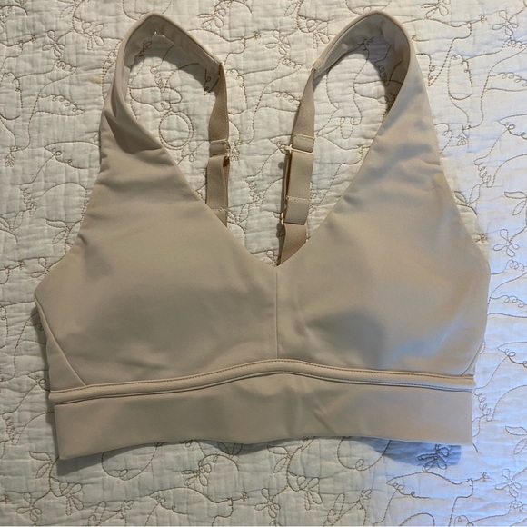 Fabletics All Day Every Day Low Impact Bra Bundle | Blue and Cream | Small - Picture 6 of 6